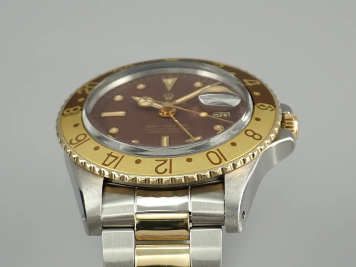 ロレックス GMTマスター Ref.1675/3 ブラウン文字盤 中古 gmt-master-187 オイスターブレスレット