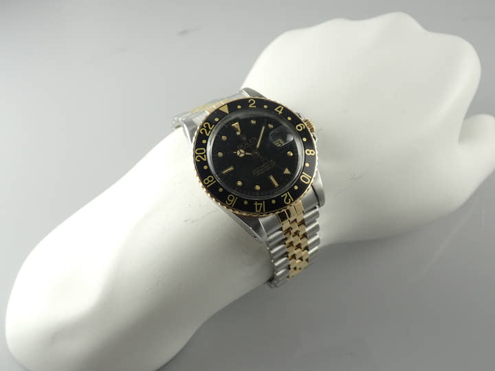 ロレックス GMTマスター Ref.16753 ブラック文字盤 中古 gmt-master-188 ジュビリーブレスレット