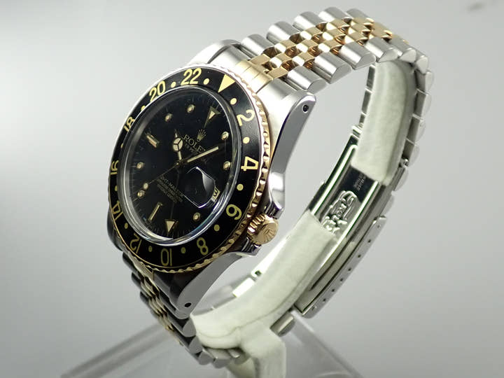 ロレックス GMTマスター Ref.16753 ブラック文字盤 中古 gmt-master-188 ジュビリーブレスレット