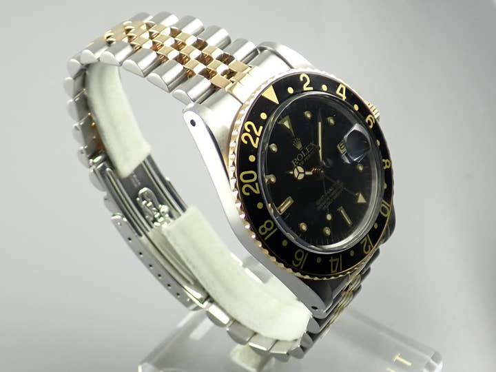 ロレックス GMTマスター Ref.16753 ブラック文字盤 中古 gmt-master-188 ジュビリーブレスレット