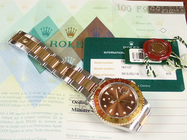 Rolex GMT Master II combination model F series