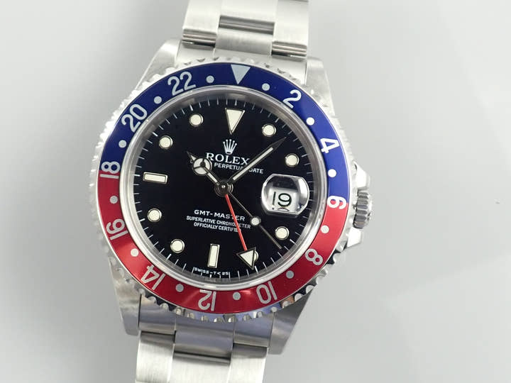 ロレックス GMTマスター Ref.16700 ブラック文字盤 中古 gmt-master-193 オイスターブレスレット