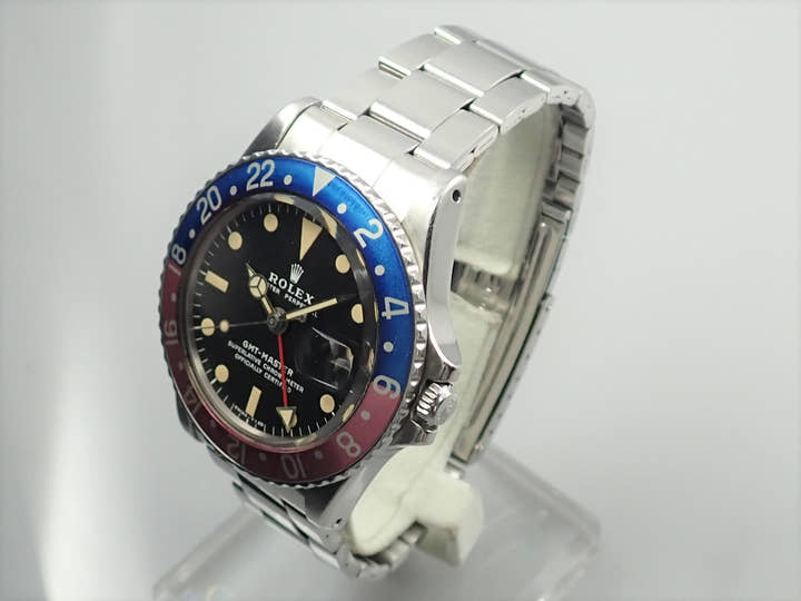 ロレックス GMTマスター Ref.1675 ブラック文字盤 中古 gmt-master-194 オイスターブレスレット