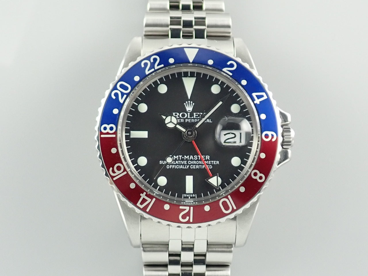 Rolex GMT Master Red and Blue Bezel &lt;International Service Warranty&gt;