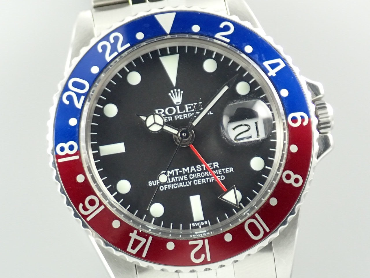 Rolex GMT Master Red and Blue Bezel &lt;International Service Warranty&gt;