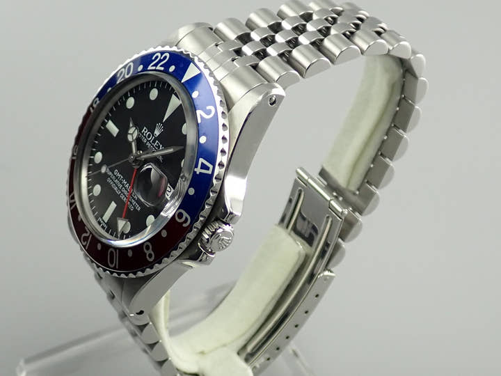 ロレックス GMTマスター Ref.1675 ステンレススチール ブラック文字盤 ジュビリーブレスレット 中古 AHC07607