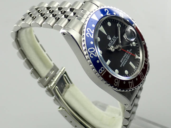 ロレックス GMTマスター Ref.1675 ステンレススチール ブラック文字盤 ジュビリーブレスレット 中古 AHC07607