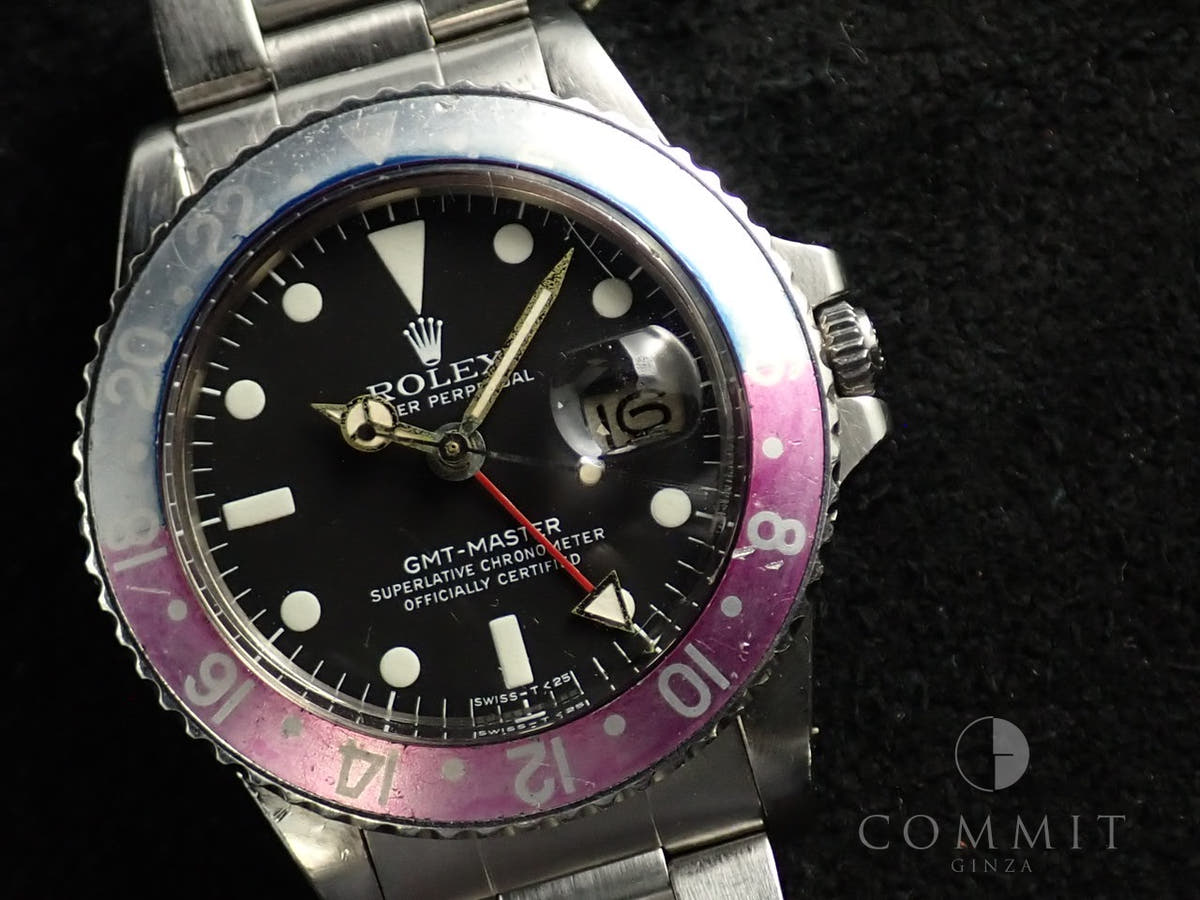 ロレックス GMTマスター Ref.1675 ブラック文字盤 中古 42582AAY