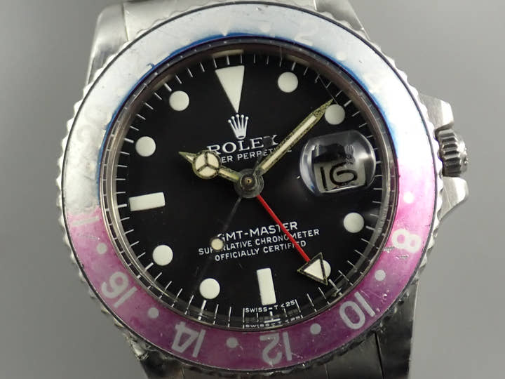 ロレックス GMTマスター Ref.1675 ステンレススチール ブラック文字盤 オイスターブレスレット