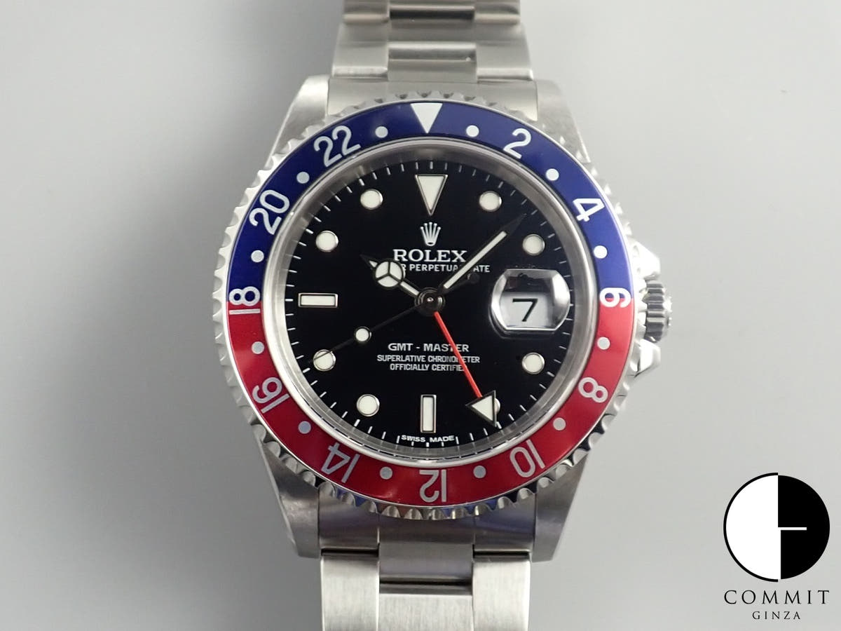 ロレックス GMTマスター Ref.16700 ブラック文字盤 中古 PTC2Z8ZV