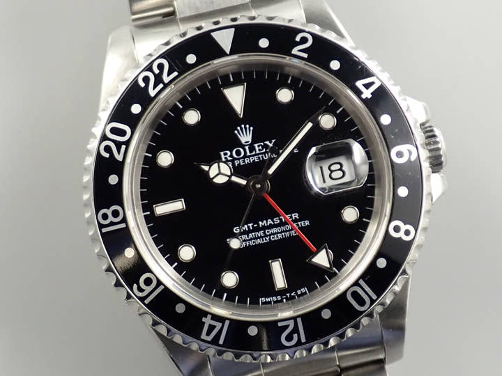 Rolex GMT-Master Ref. 16700 Stainless Steel Black Dial Oyster Bracelet