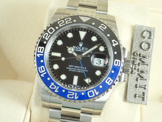 ロレックス GMTマスターII Ref.116710BLNR ブラック文字盤 未使用 gmt-master-39 オイスターブレスレット