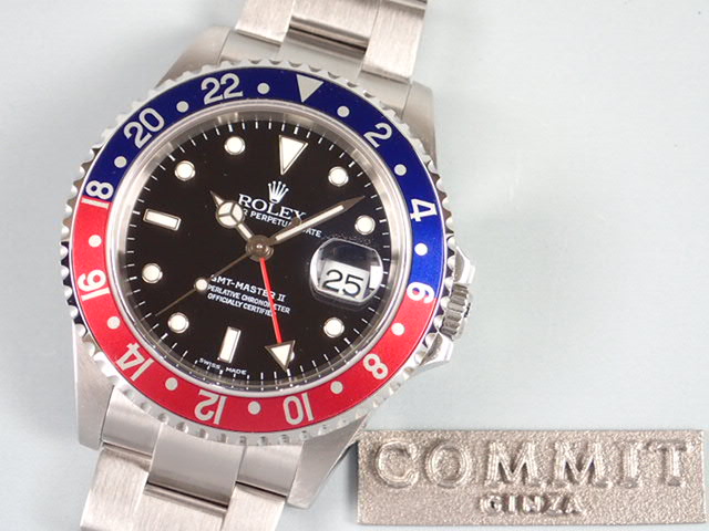 Rolex GMT Master II Red and Blue Bezel F Ref.16710