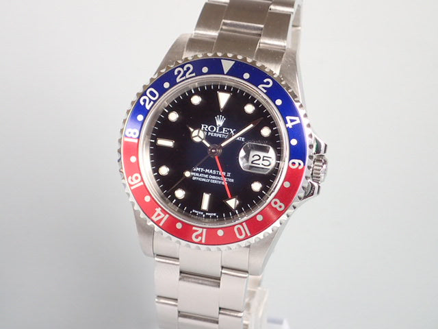 Rolex GMT Master II Red and Blue Bezel F Ref.16710