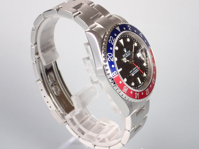 Rolex GMT Master II Red and Blue Bezel F Ref.16710