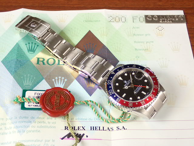 Rolex GMT Master II Red and Blue Bezel F Ref.16710