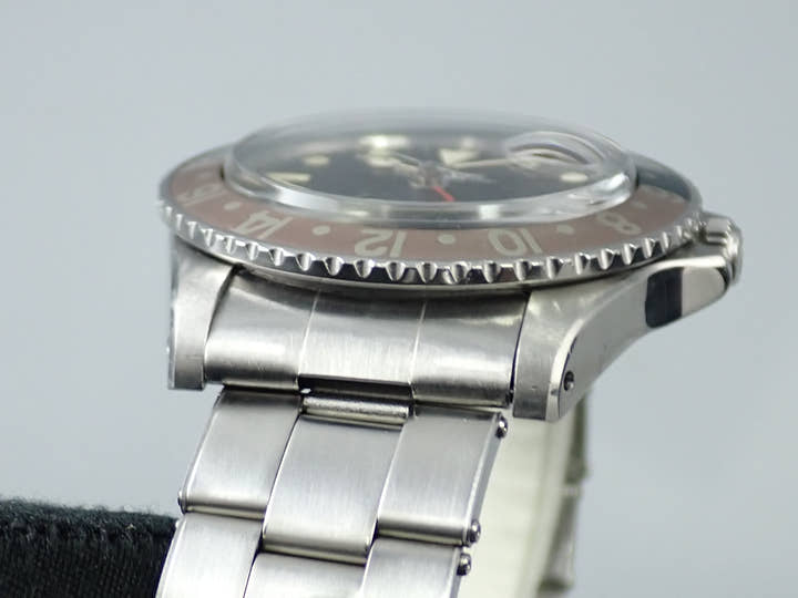 ロレックス GMTマスター Ref.1675 ステンレススチール ブラック文字盤 オイスターブレスレット