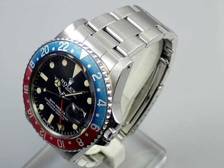 ロレックス GMTマスター Ref.1675 ステンレススチール ブラック文字盤 オイスターブレスレット