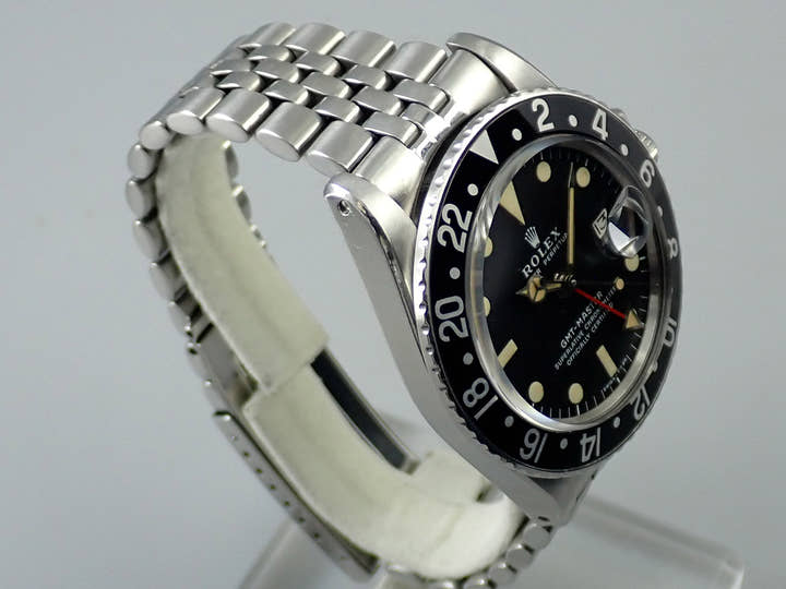 ロレックス GMTマスター Ref.1675 ステンレススチール ブラック文字盤 ジュビリーブレスレット 中古 PF5U5MVJ