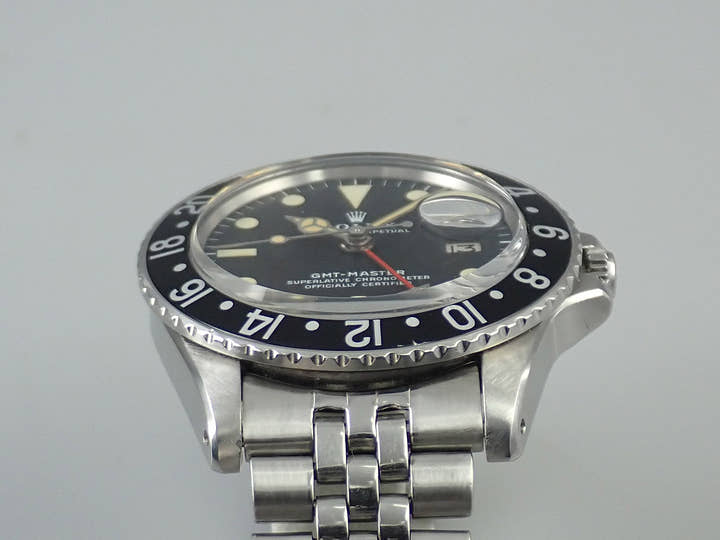 ロレックス GMTマスター Ref.1675 ステンレススチール ブラック文字盤 ジュビリーブレスレット 中古 PF5U5MVJ