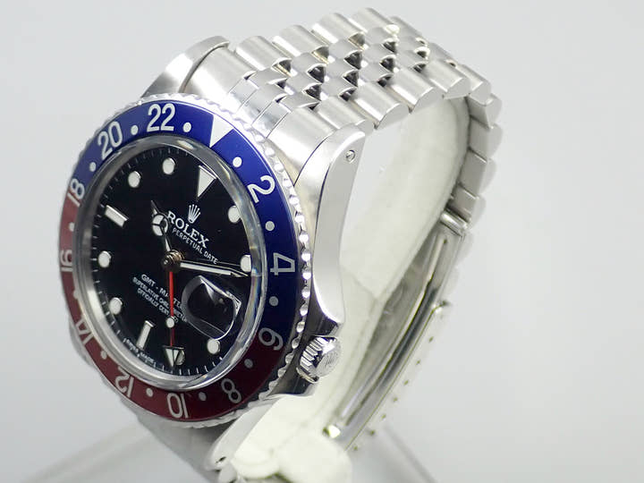 ロレックス GMTマスター Ref.16750 ステンレススチール ブラック文字盤 ジュビリーブレスレット 中古 RC0X4RS0