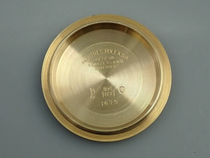 ロレックス GMTマスター Ref.1675/8 イエローゴールド ブラウン文字盤 ジュビリーブレスレット 中古 384M2331