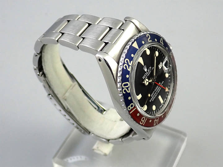 ロレックス GMTマスター Ref.1675 ステンレススチール ブラック文字盤 オイスターブレスレット