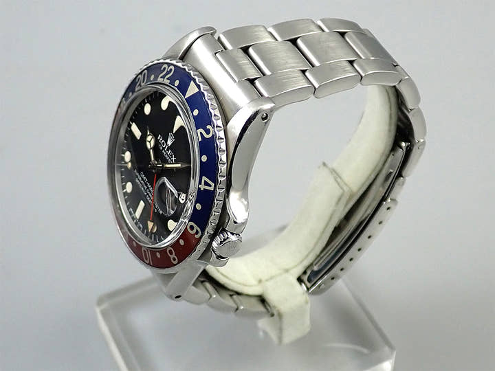 ロレックス GMTマスター Ref.1675 ステンレススチール ブラック文字盤 オイスターブレスレット