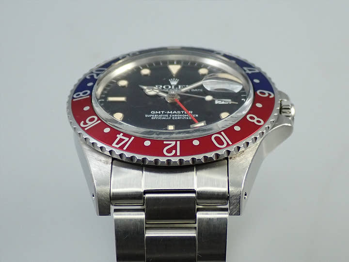 ロレックス GMTマスター Ref.16750 ステンレススチール ブラック文字盤 中古 J3953K37