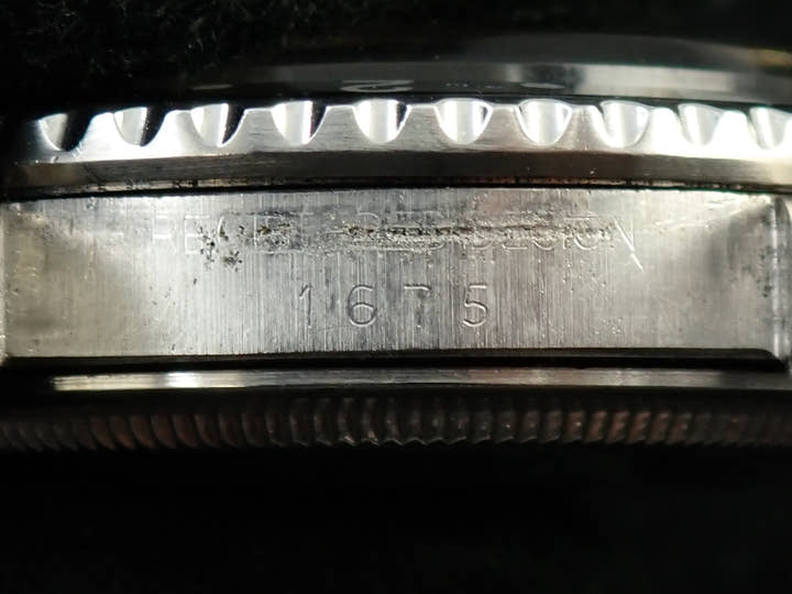 ロレックス GMTマスター Ref.1675 ステンレススチール ブラック文字盤 ジュビリーブレスレット 中古 84S6HF38