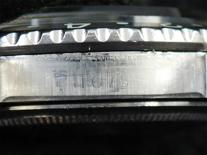 ロレックス GMTマスター Ref.1675 ステンレススチール ブラック文字盤 オイスターブレスレット 中古 53L8ALUV