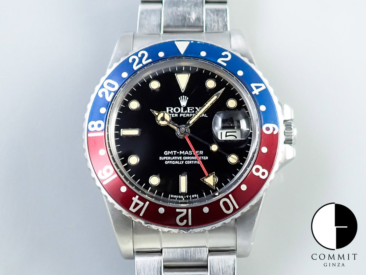 ロレックス GMTマスター Ref.16750 ブラック文字盤 中古 8ZTURVKA