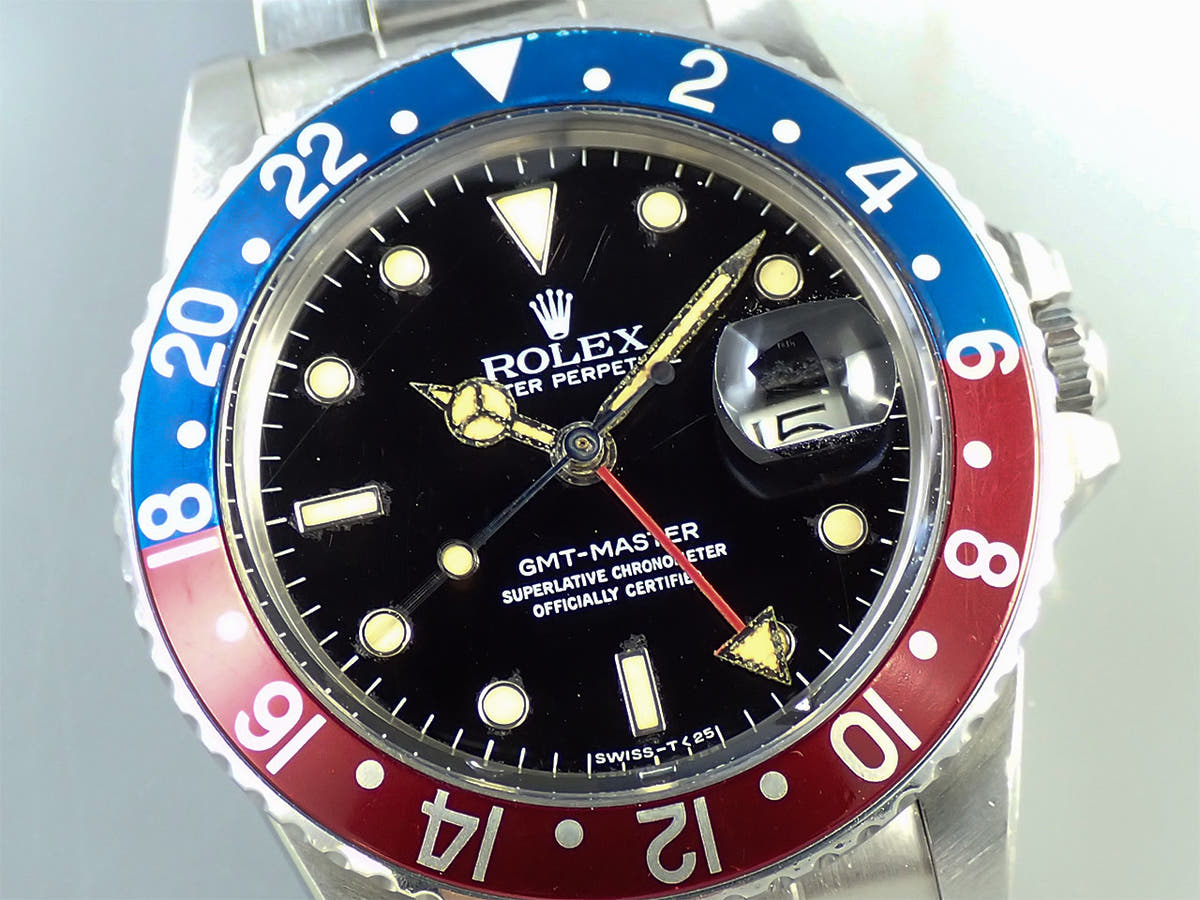ロレックス GMTマスター Ref.16750 ブラック文字盤 中古 8ZTURVKA