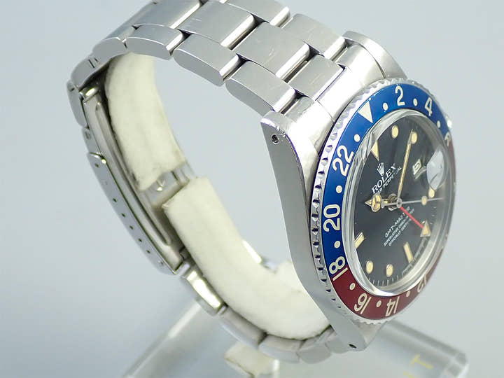 ロレックス GMTマスター Ref.16750 ステンレススチール ブラック文字盤 中古 8ZTURVKA