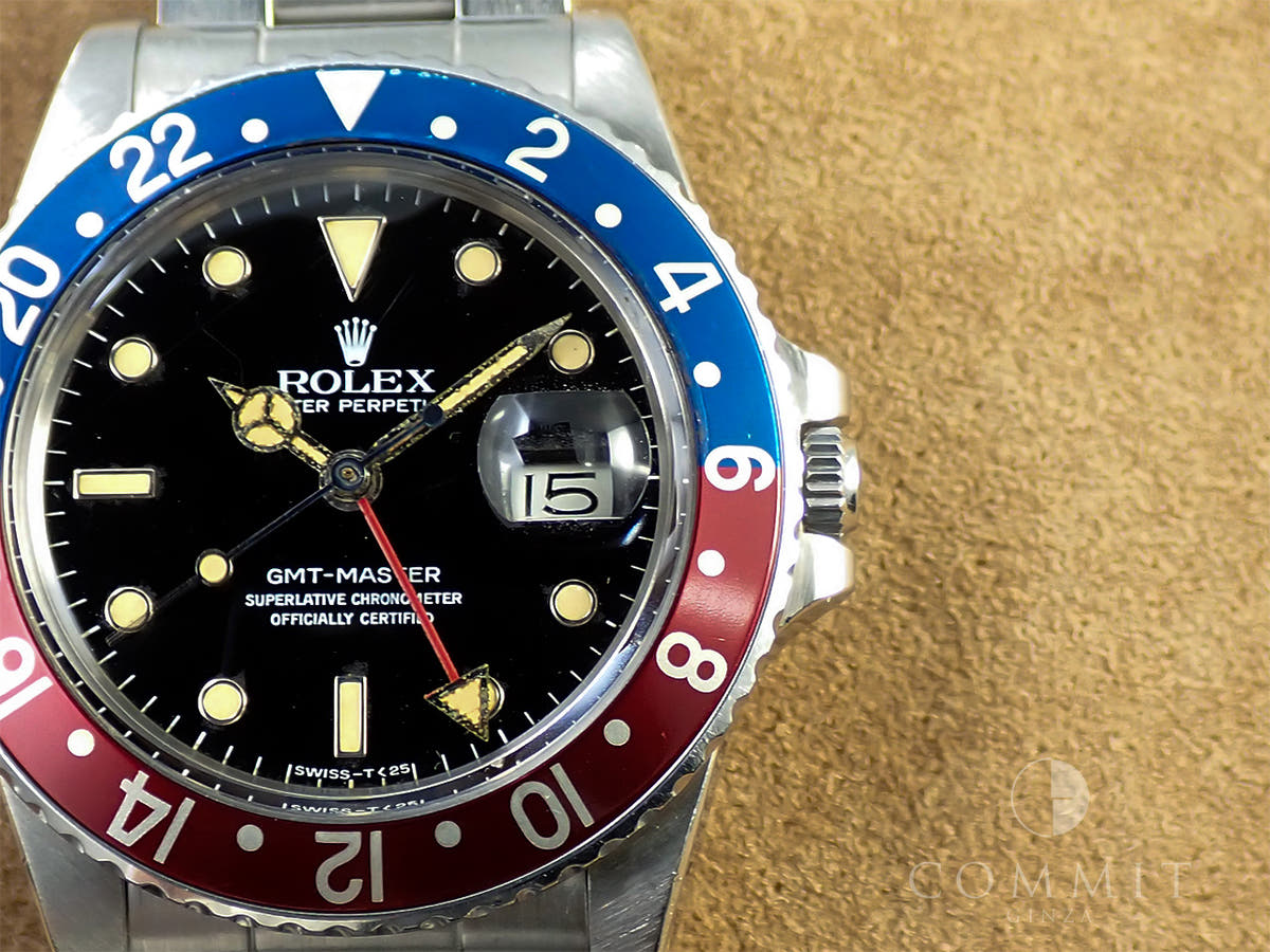 ロレックス GMTマスター Ref.16750 ブラック文字盤 中古 8ZTURVKA