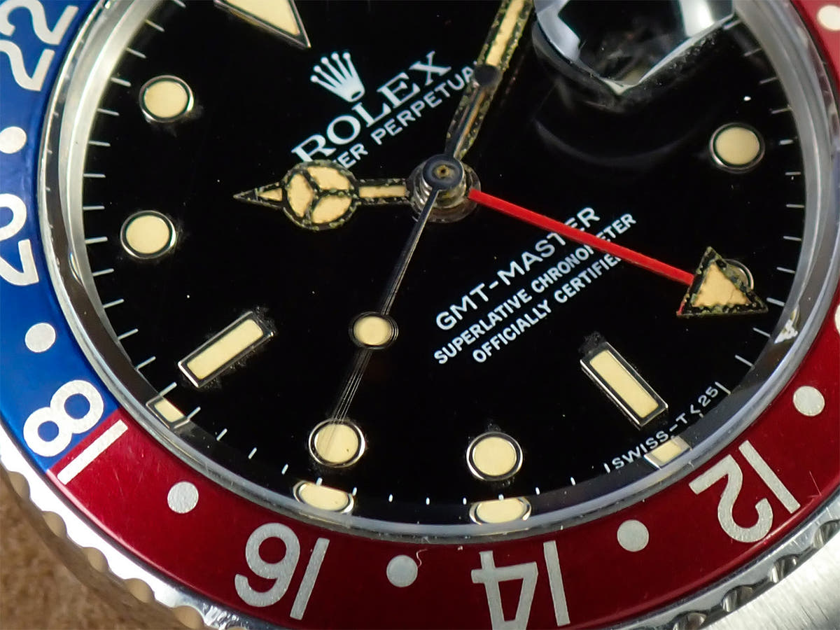 ロレックス GMTマスター Ref.16750 ブラック文字盤 中古 8ZTURVKA