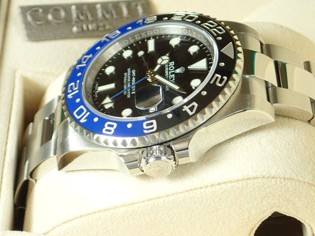 ロレックス GMTマスターII Ref.116710BLNR ブラック文字盤 未使用 gmt-master-25 オイスターブレスレット