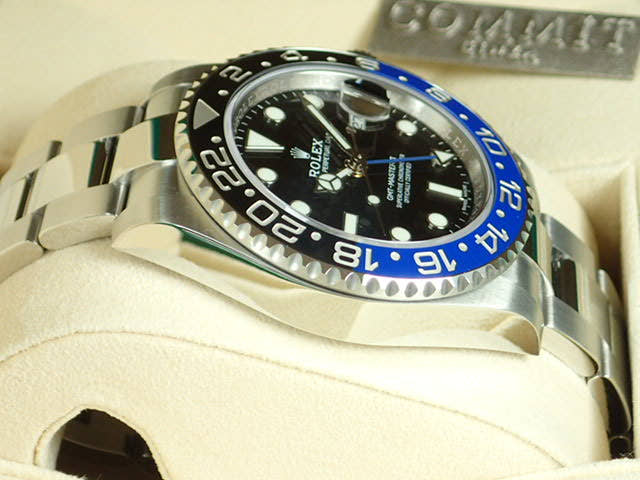 ロレックス GMTマスターII Ref.116710BLNR ブラック文字盤 未使用 gmt-master-25 オイスターブレスレット