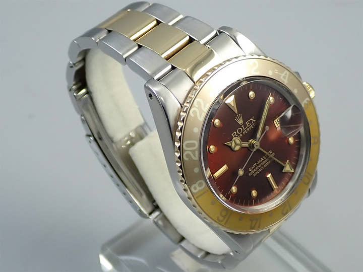 ロレックス GMTマスター Ref.16753 ステンレススチール/イエローゴールド ブラウン文字盤 オイスターブレスレット