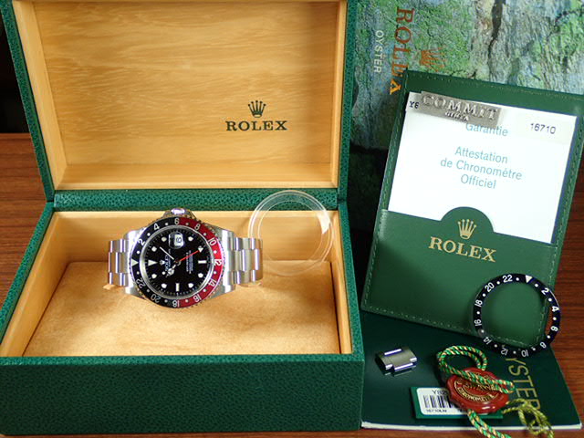 Rolex GMT Master II Red and Black Bezel Y Series