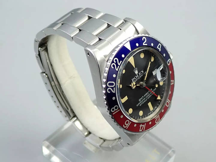 Rolex GMT-Master Ref. 16750, Stainless Steel, Black Dial, Pre-owned (S06M692Y)