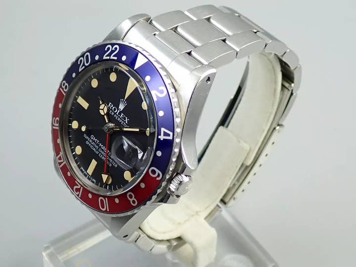 Rolex GMT-Master Ref. 16750, Stainless Steel, Black Dial, Pre-owned (S06M692Y)