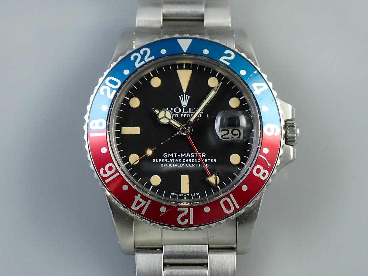 ロレックス GMTマスター Ref.1675 ブラック文字盤 中古 UU1PS9R6