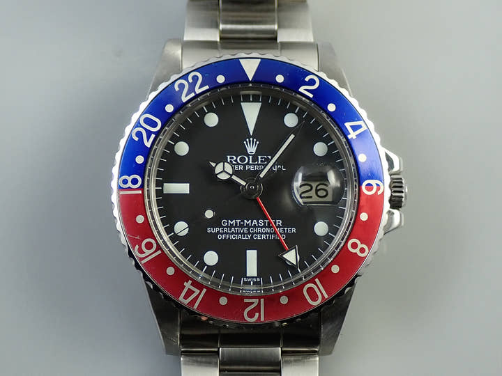 ロレックス GMTマスター Ref.1675 ステンレススチール ブラック文字盤 オイスターブレスレット
