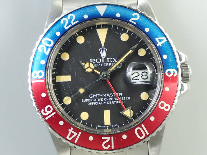 ロレックス GMTマスター Ref.16750 ブラック文字盤 中古 05138SK0
