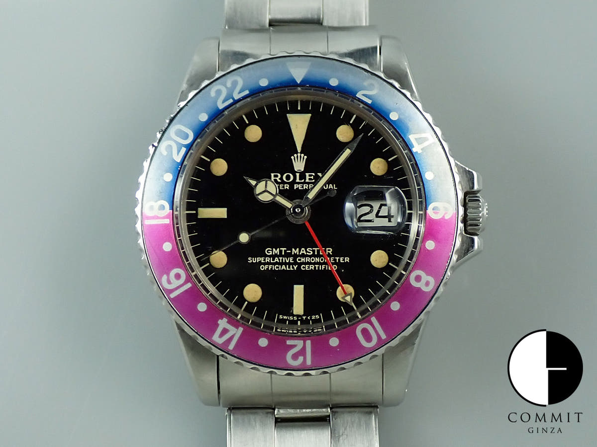 ロレックス GMTマスター Ref.1675M ブラック文字盤 中古 1F762LMU