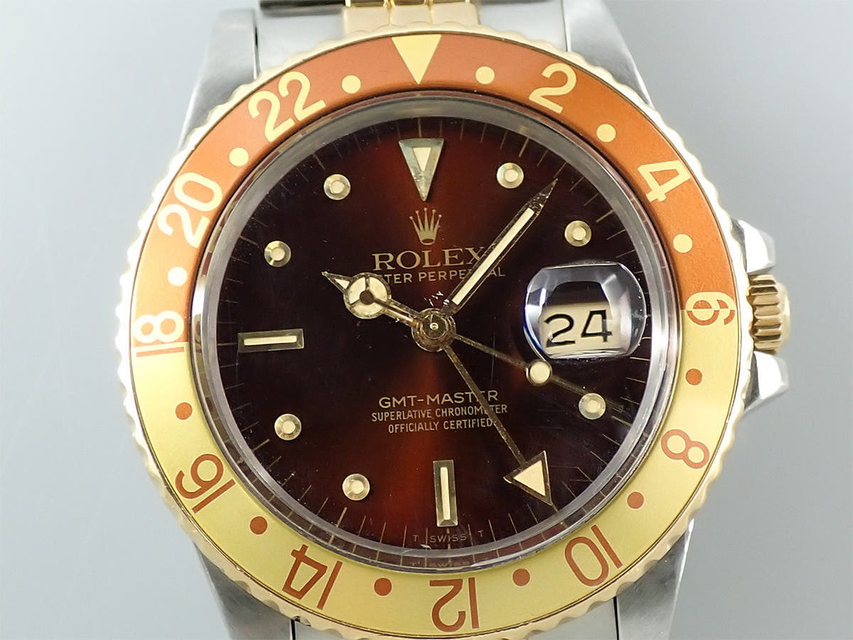 ロレックス GMTマスター Ref.16753 ブラウン文字盤 中古 XCWSXCR7