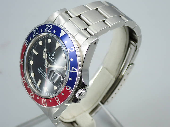 ロレックス GMTマスター Ref.16750 ステンレススチール ブラック文字盤 中古 M4T96WT0