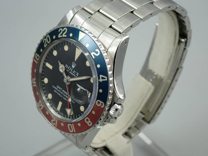 ロレックス GMTマスター Ref.1675 ステンレススチール ブラック文字盤　オイスターブレスレット