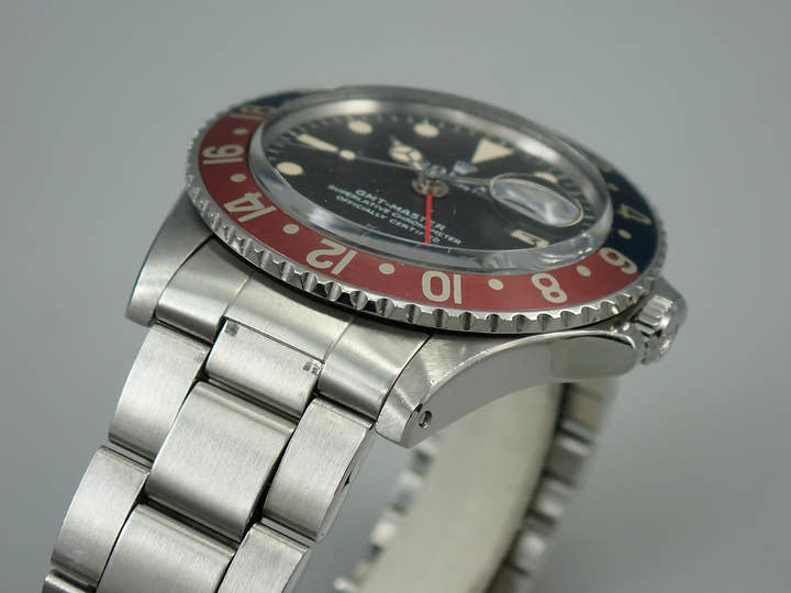 ロレックス GMTマスター Ref.1675 ステンレススチール ブラック文字盤　オイスターブレスレット